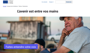 Capture d'écran du site futureu.europa.eu