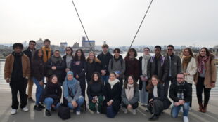 Etudiants, organisateurs et équipe de l'ETB sur la Passerelle ©EUCOR